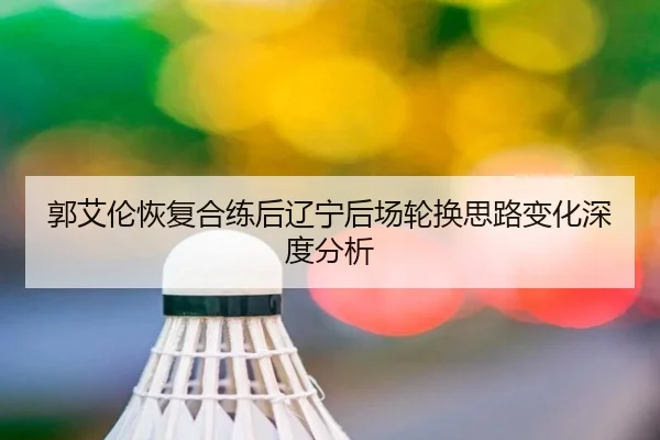 郭艾伦恢复合练后辽宁后场轮换思路变化深度分析 | kaiyun